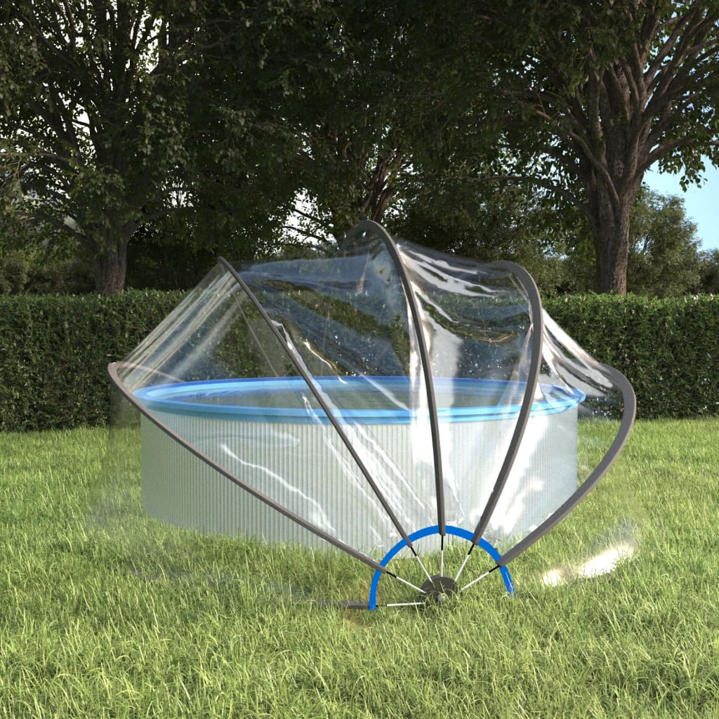 Cupolă pentru piscină, 376x188 cm, PVC, rotund GartenMobel Dekor