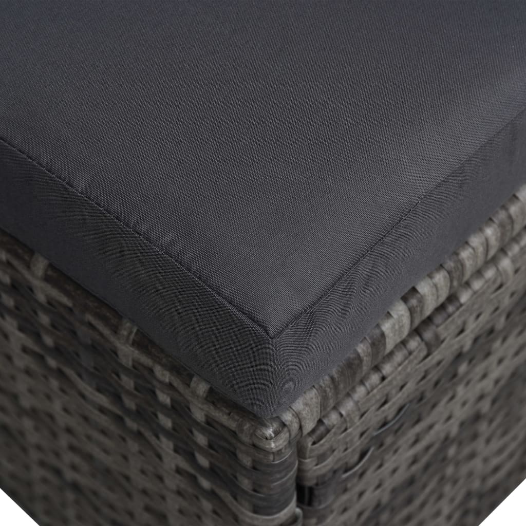 Set mobilier de grădină cu copertină 9 piese antracit poliratan GartenMobel Dekor