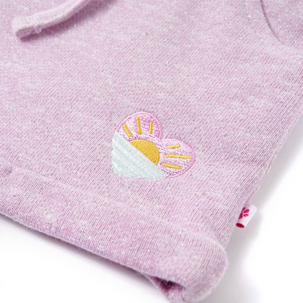 Pantaloni pentru copii cu șnur, lila combinat, 128 GartenMobel Dekor