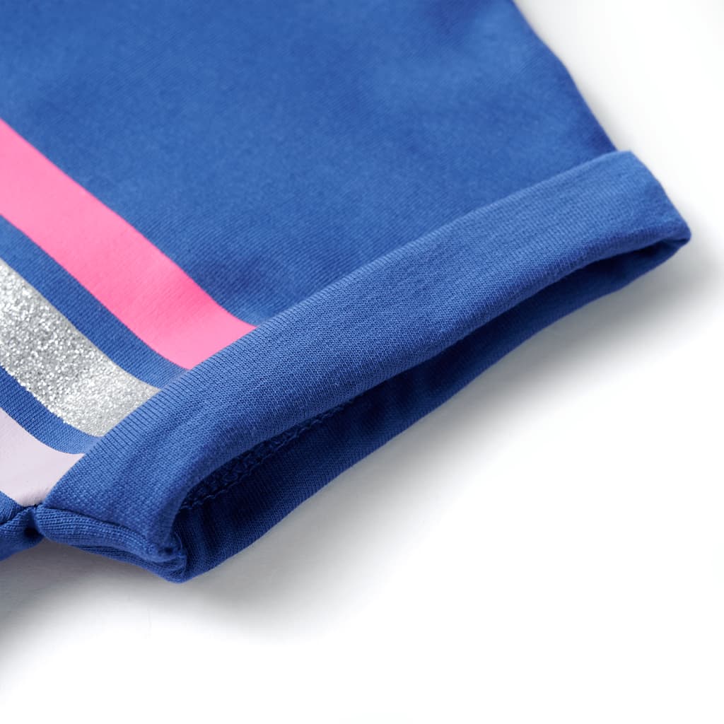 Rochie pentru copii cu șnur, albastru cobalt, 128 GartenMobel Dekor