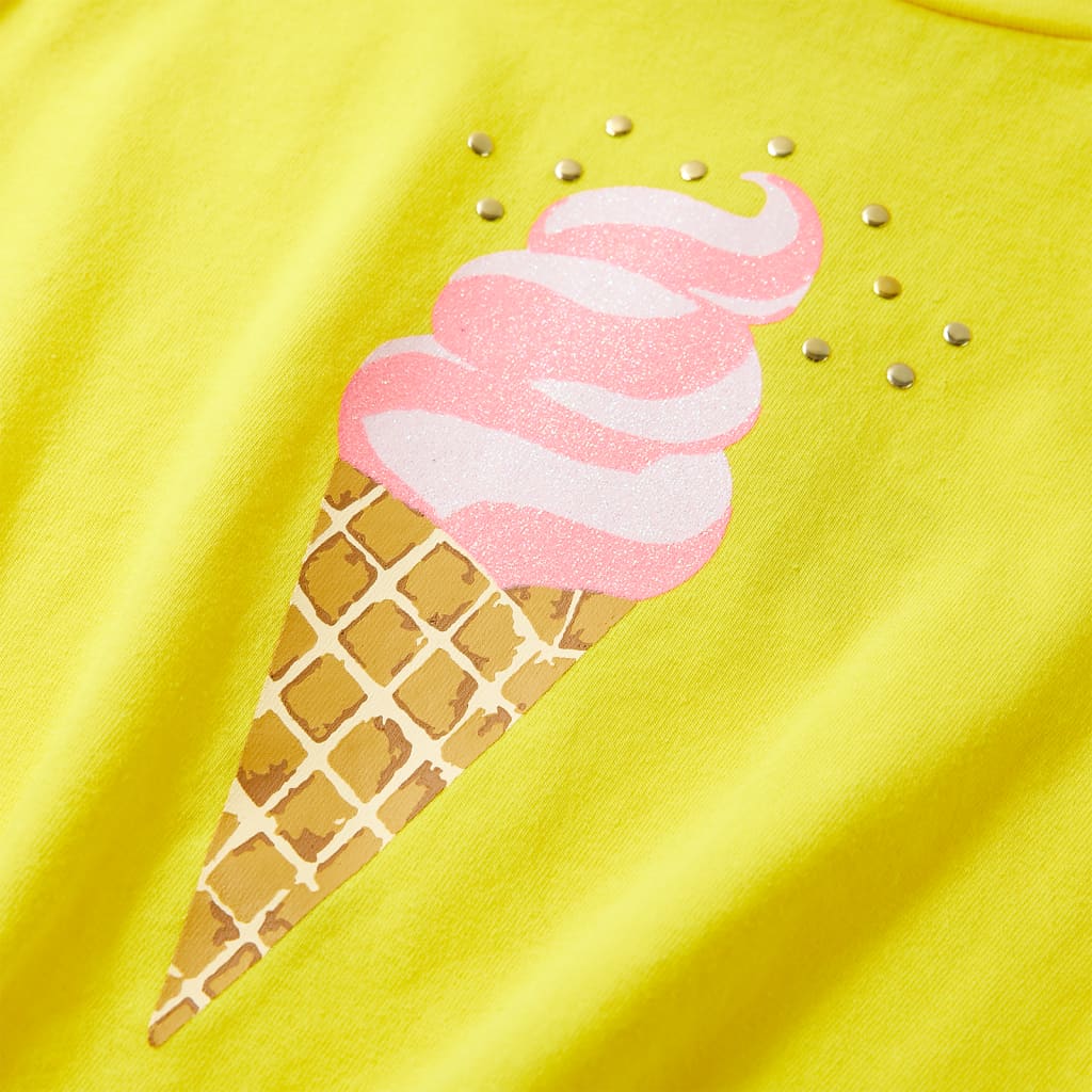 Tricou pentru copii, galben, 140 GartenMobel Dekor
