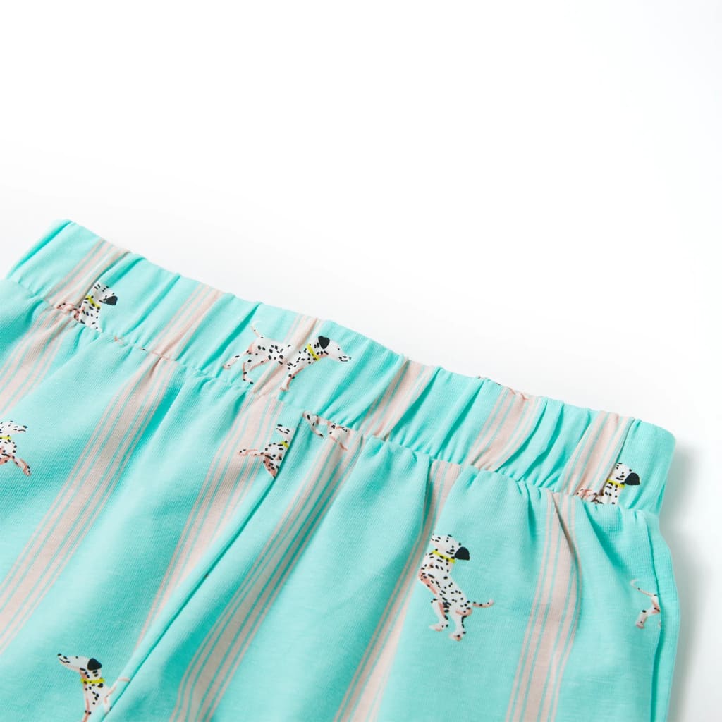 Pijamale pentru copii cu mâneci scurte, ecru, 104 GartenMobel Dekor