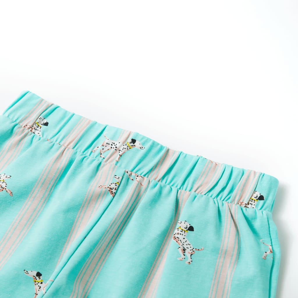 Pijamale pentru copii cu mâneci scurte, ecru, 140 GartenMobel Dekor