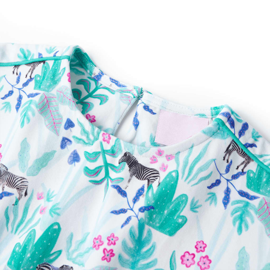 Rochie pentru copii, ecru și verde mentă închis, 104 GartenMobel Dekor