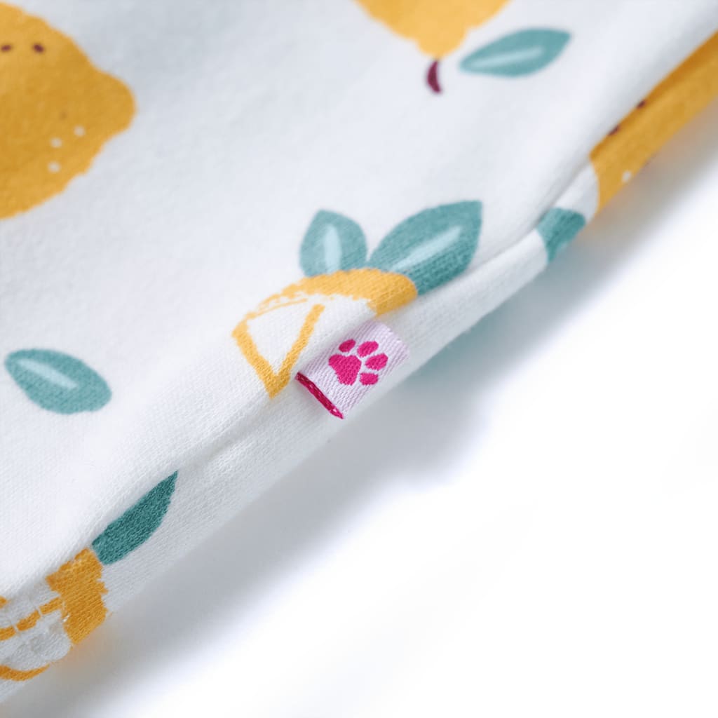 Tricou pentru copii cu tiv tip cravată, ecru, 92 GartenMobel Dekor