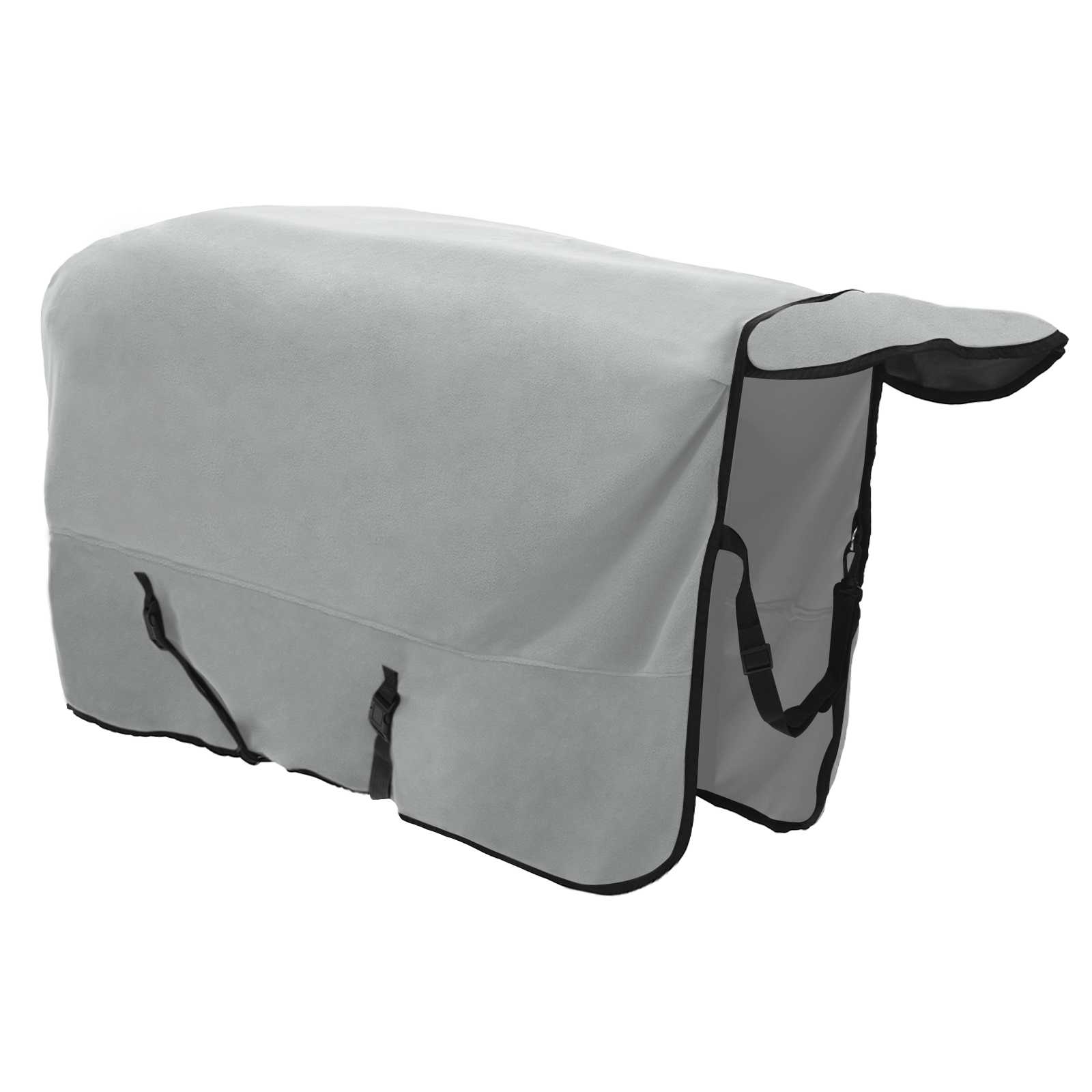 Pătură pentru cai Gri deschis și roz complet Poliester GartenMobel Dekor