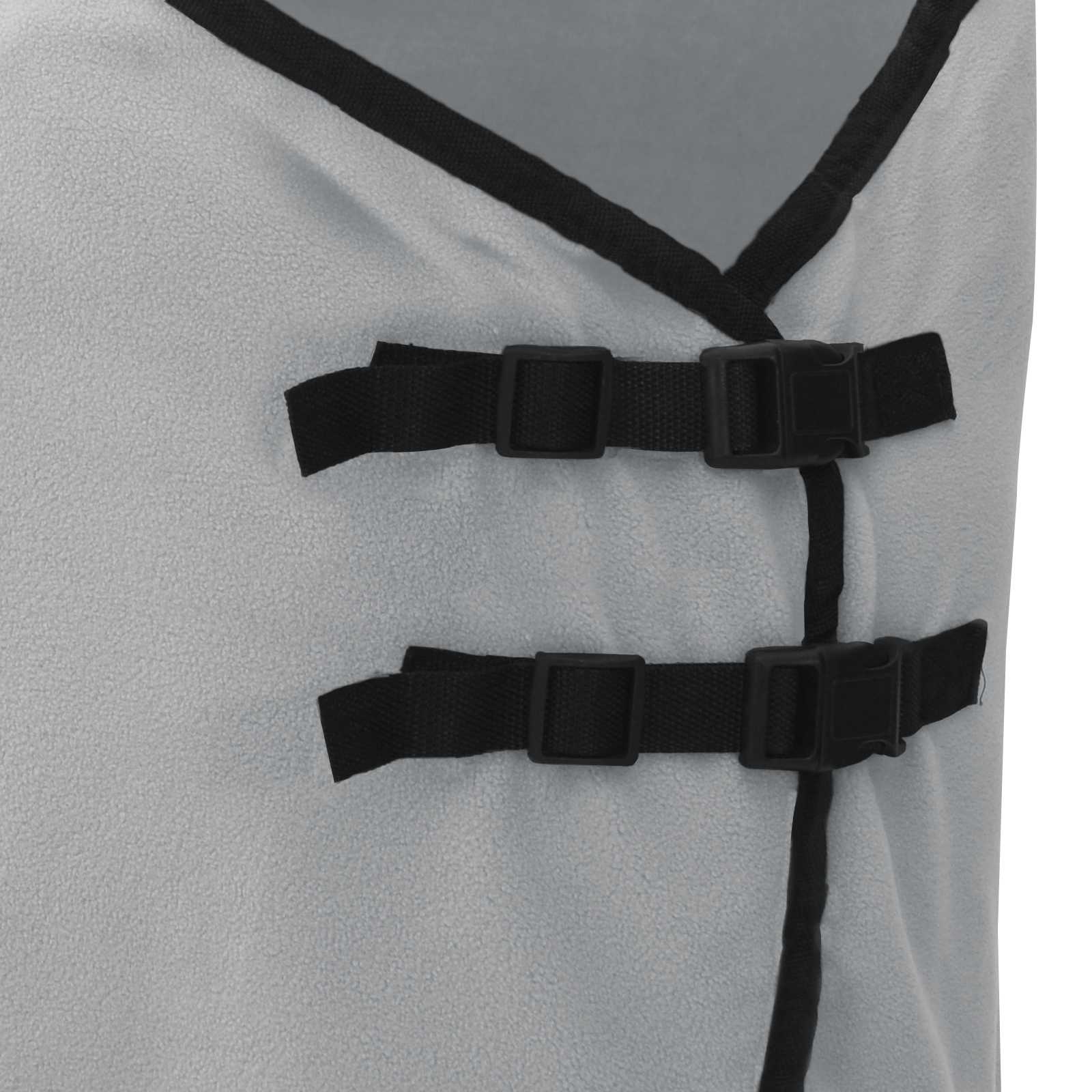 Pătură pentru cai Gri deschis și roz complet Poliester GartenMobel Dekor