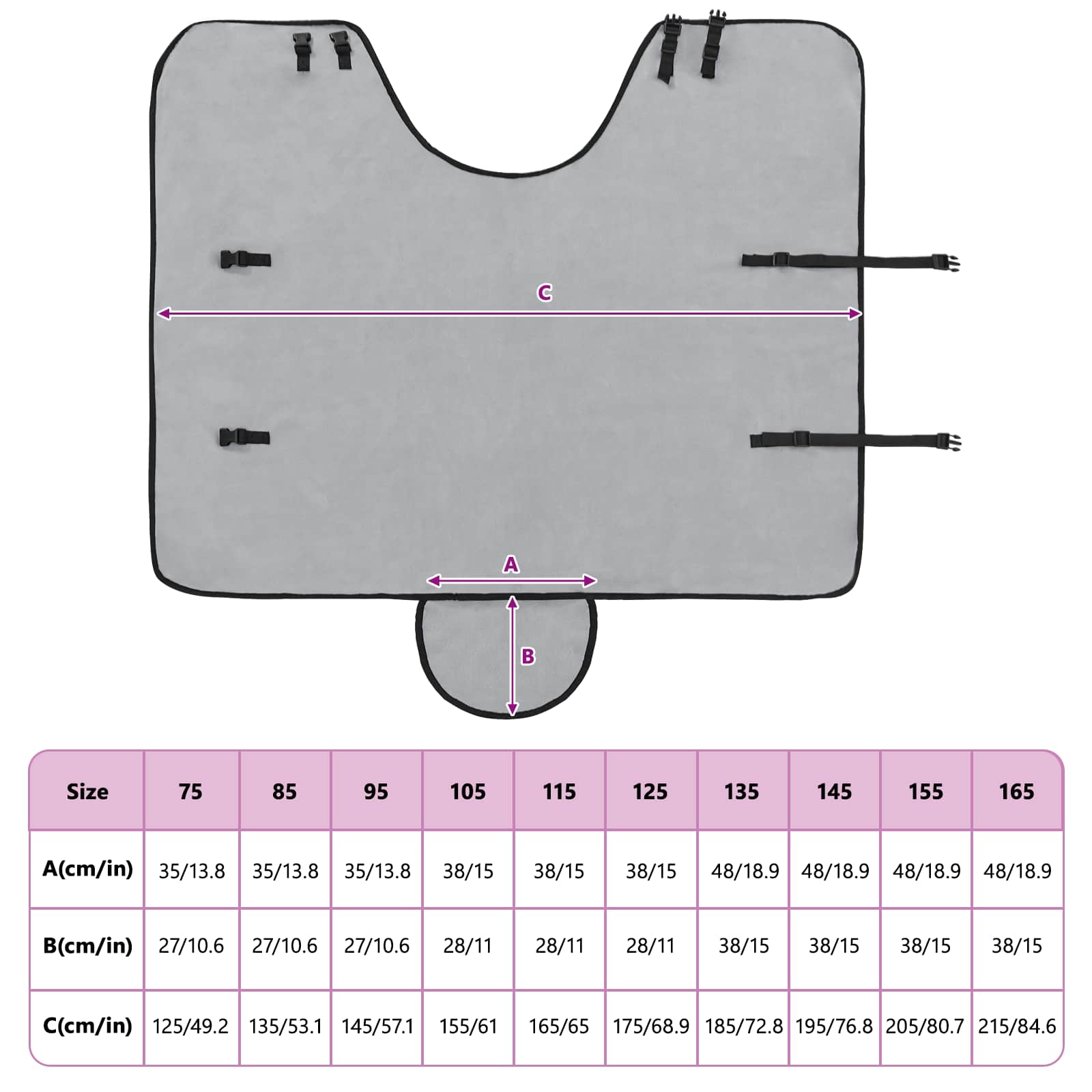 Pătură pentru cai Gri deschis și roz complet Poliester GartenMobel Dekor