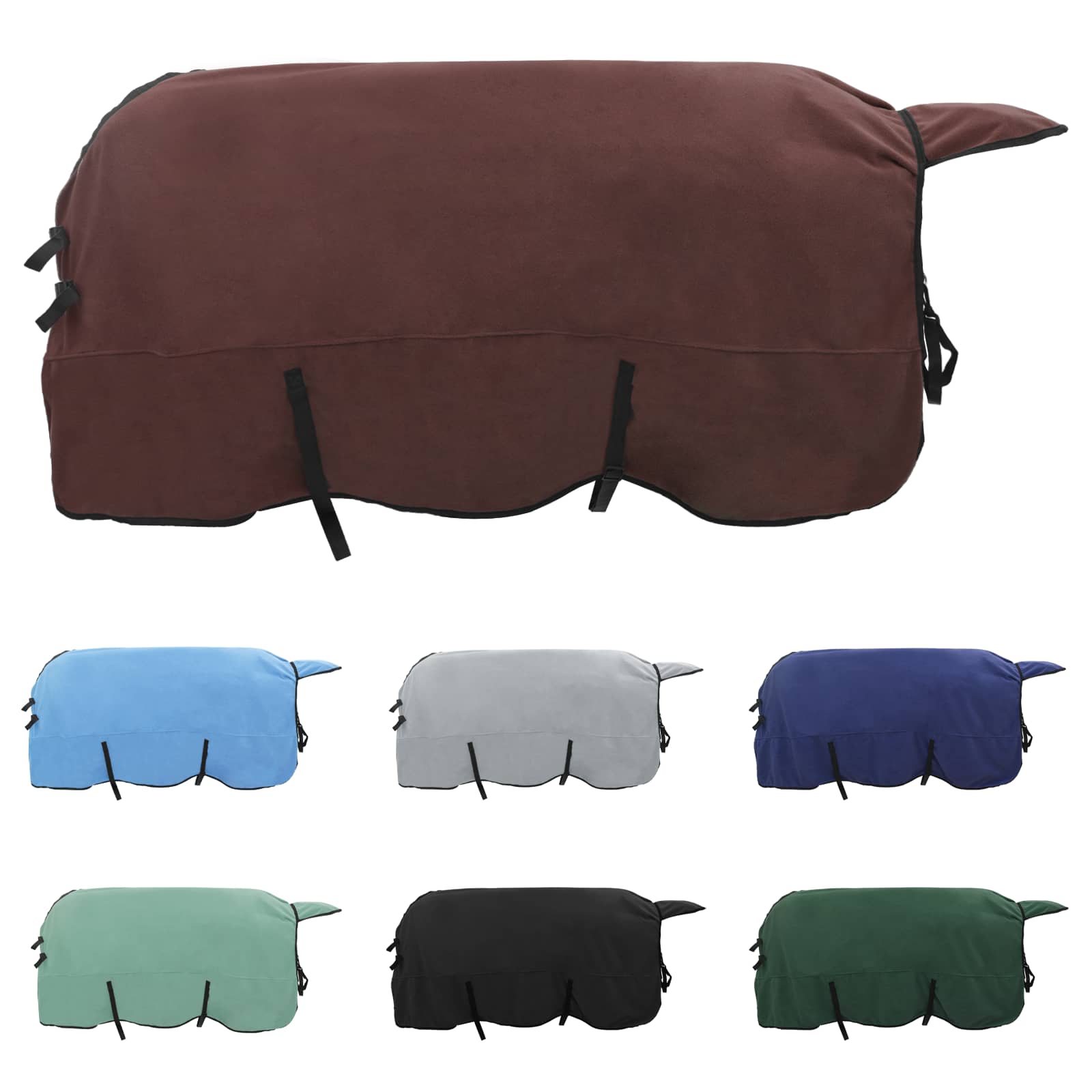 Pătură pentru cai Maro Întunecat Complet Poliester GartenMobel Dekor