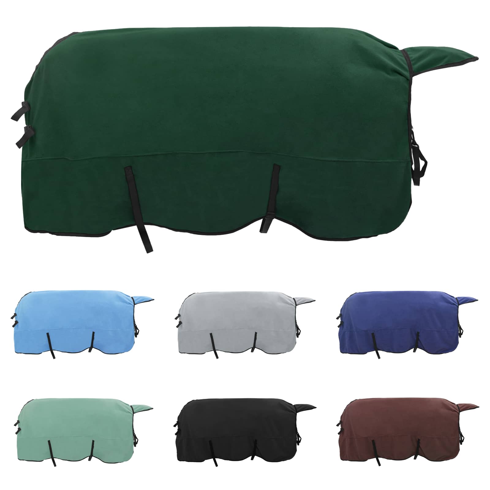 Pătură pentru cai Verde închis complet Poliester GartenMobel Dekor
