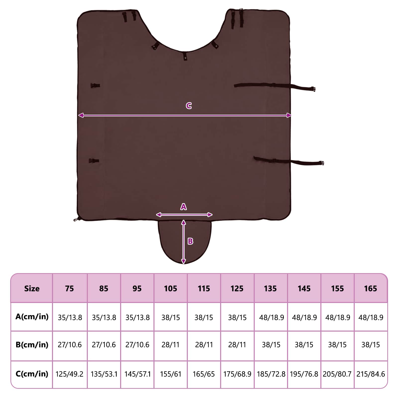 Pătură pentru cai Maro Întunecat Complet Poliester GartenMobel Dekor