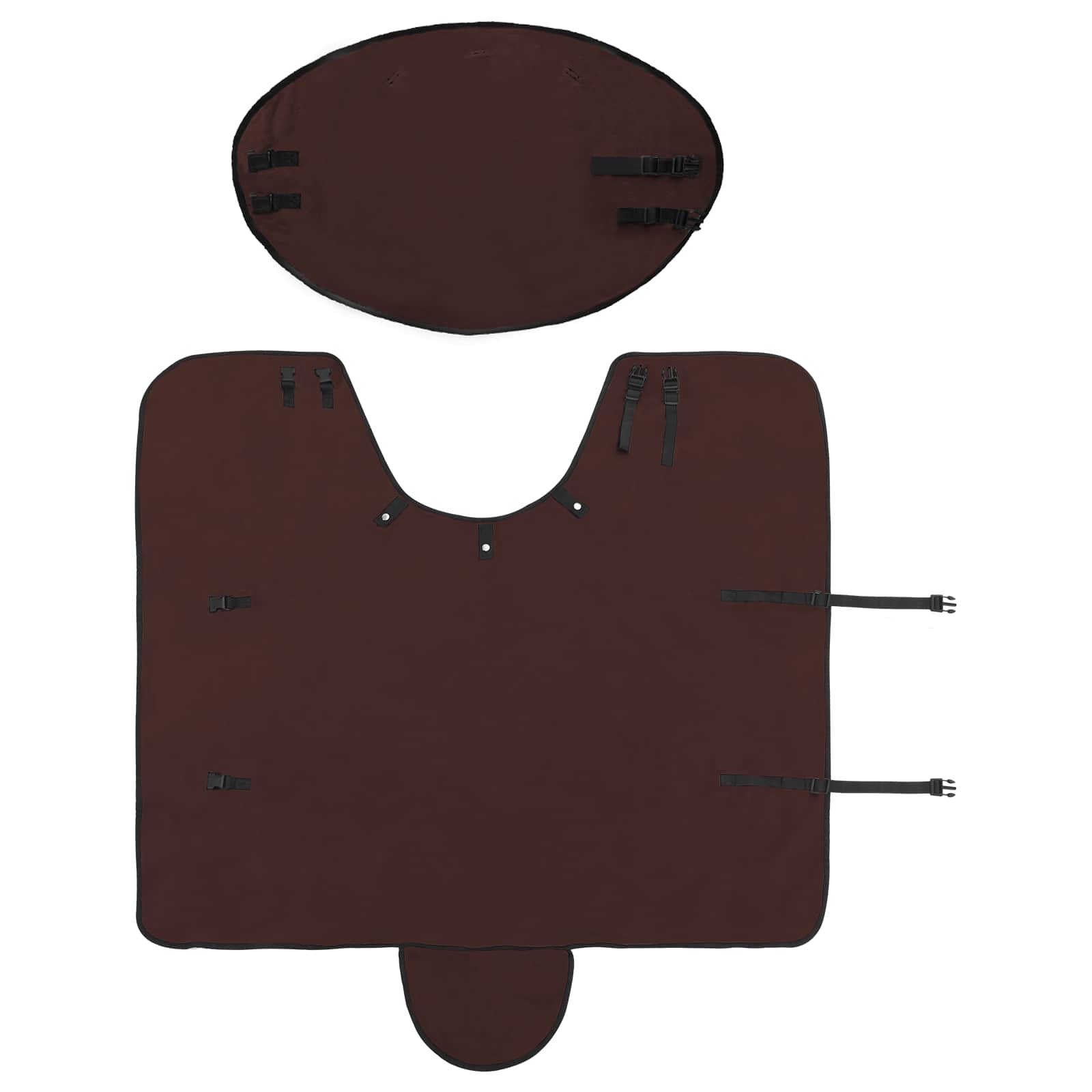 Pătură pentru cai Maro Întunecat Complet Poliester GartenMobel Dekor