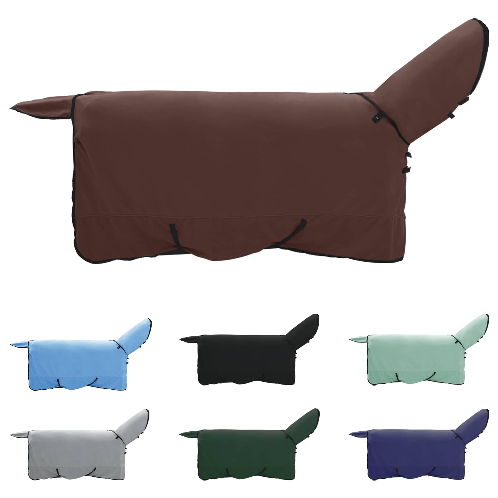 Pătură pentru cai Maro Întunecat Complet Poliester GartenMobel Dekor