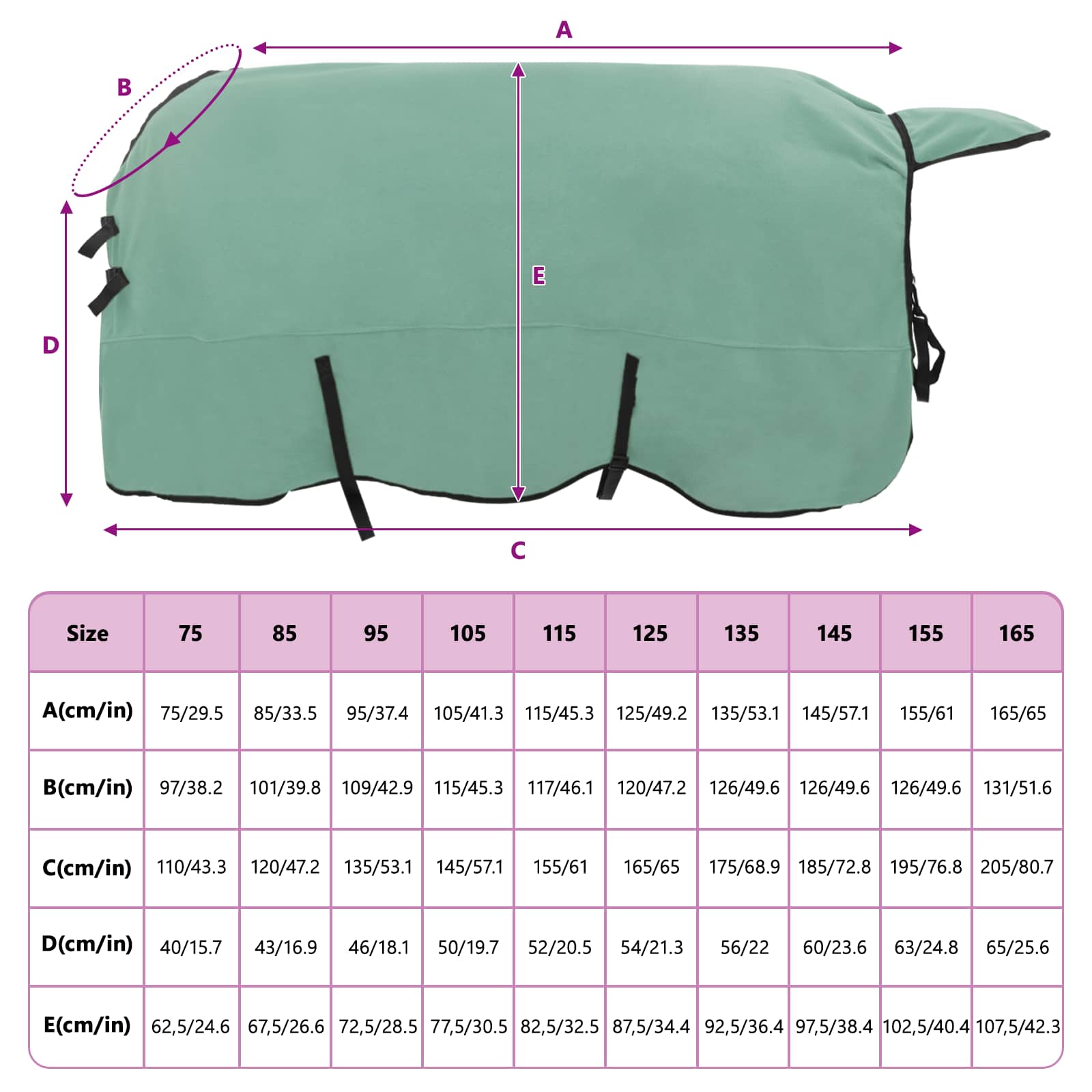 Pătură pentru cai Verde special Poliester GartenMobel Dekor