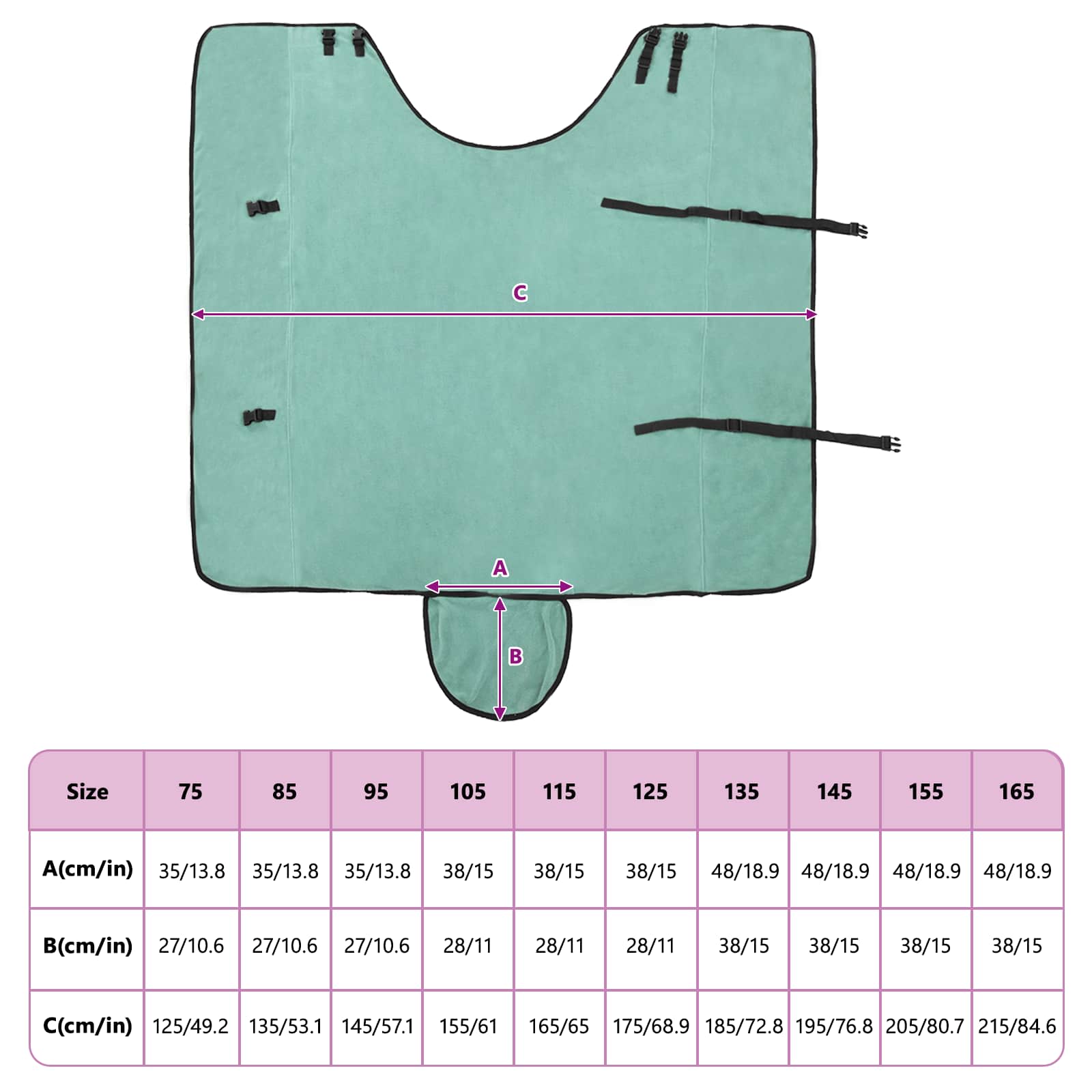 Pătură pentru cai Verde special Poliester GartenMobel Dekor