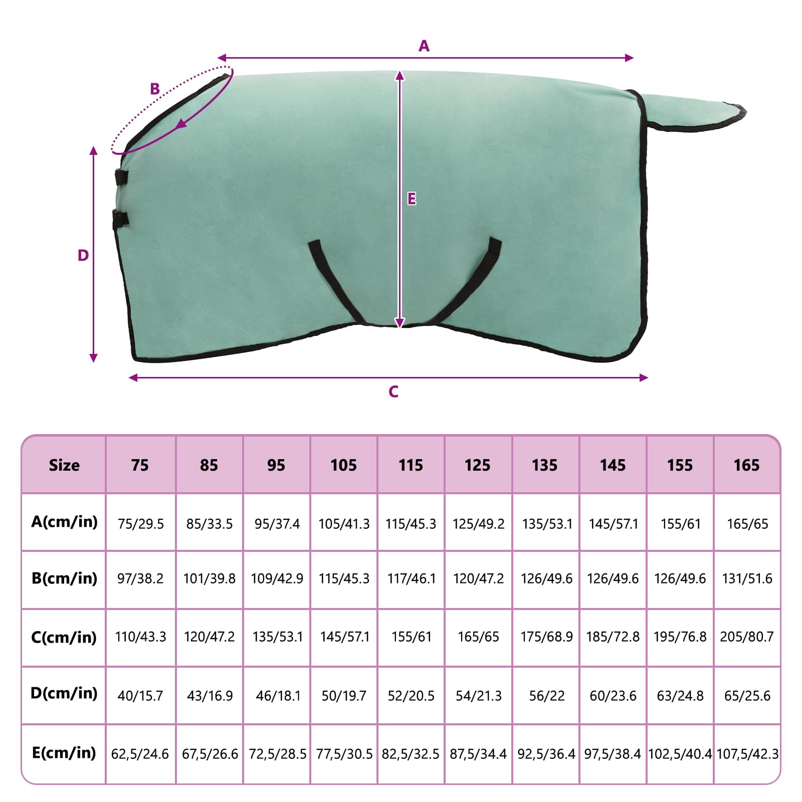 Pătură pentru cai Verde special Poliester GartenMobel Dekor