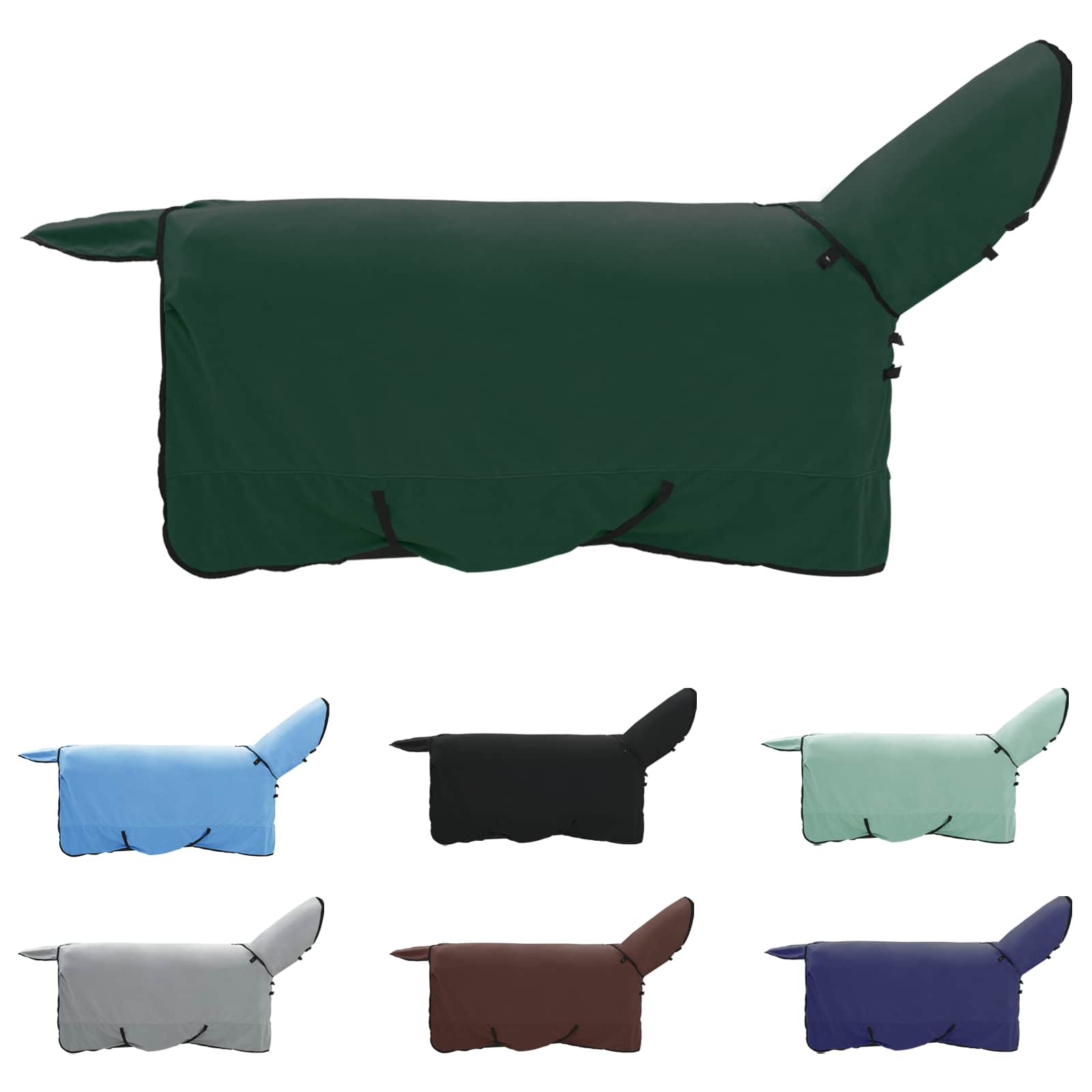 Pătură pentru cai Verde închis complet Poliester GartenMobel Dekor