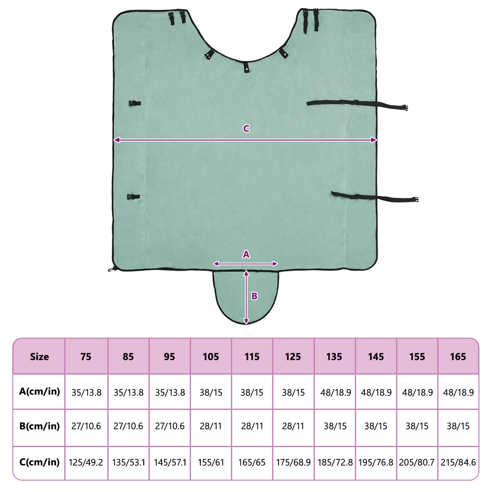 Pătură pentru cai Verde special Poliester GartenMobel Dekor