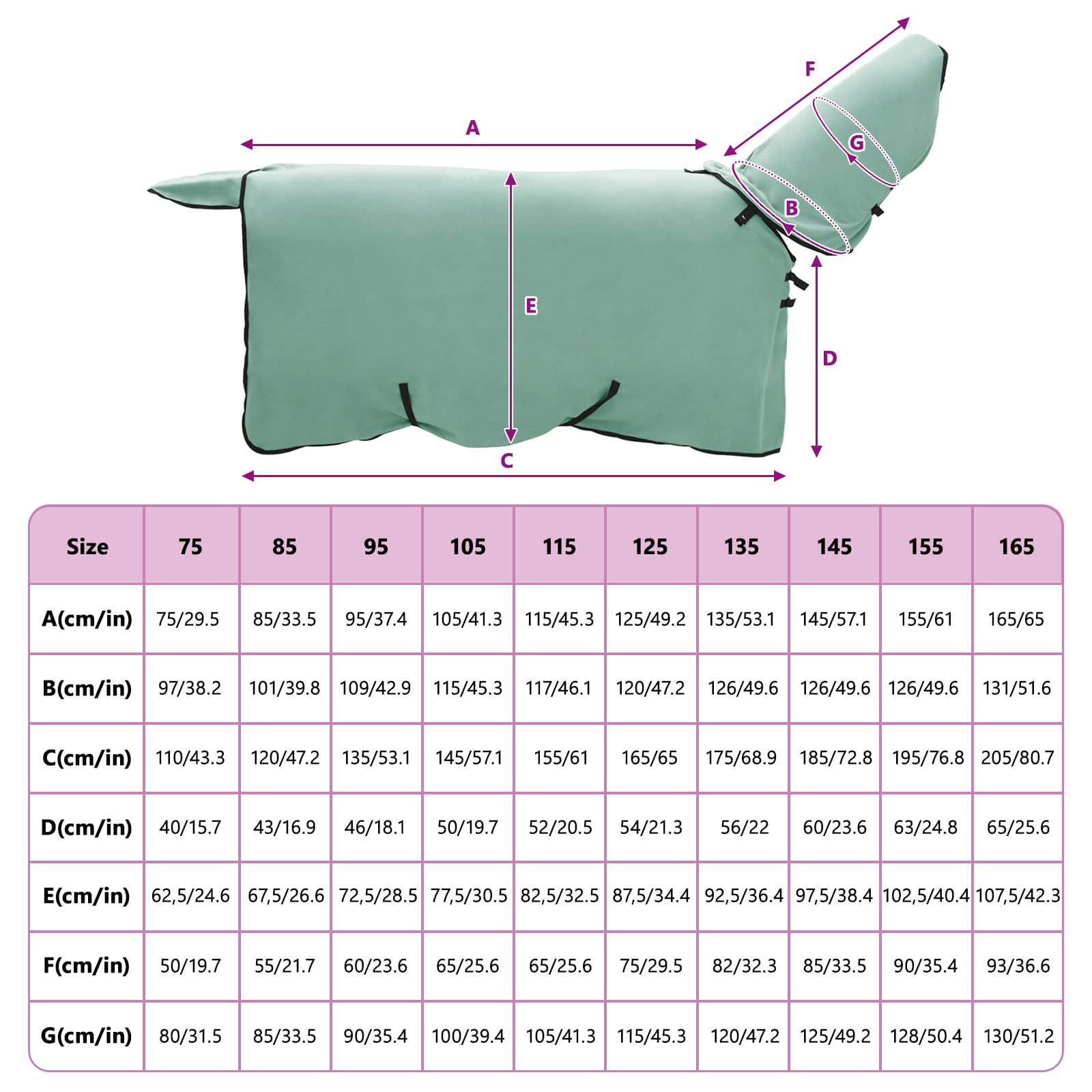 Pătură pentru cai Verde special Poliester GartenMobel Dekor