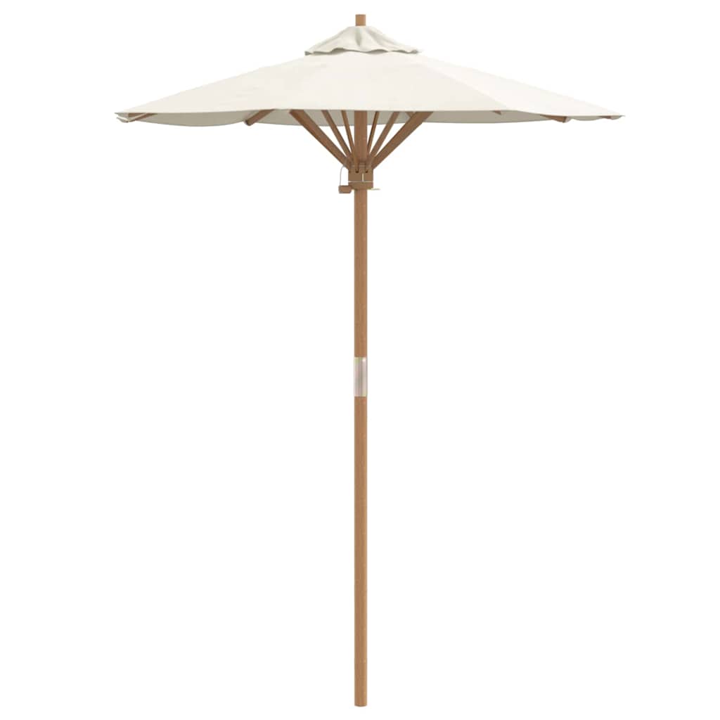 Parasol de Grădină Alb crem Ø 270 x 260 cm Bambus GartenMobel Dekor