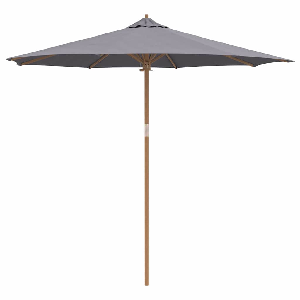 Parasol de Grădină Gri închis Ø 270 x 260 cm Bambus GartenMobel Dekor
