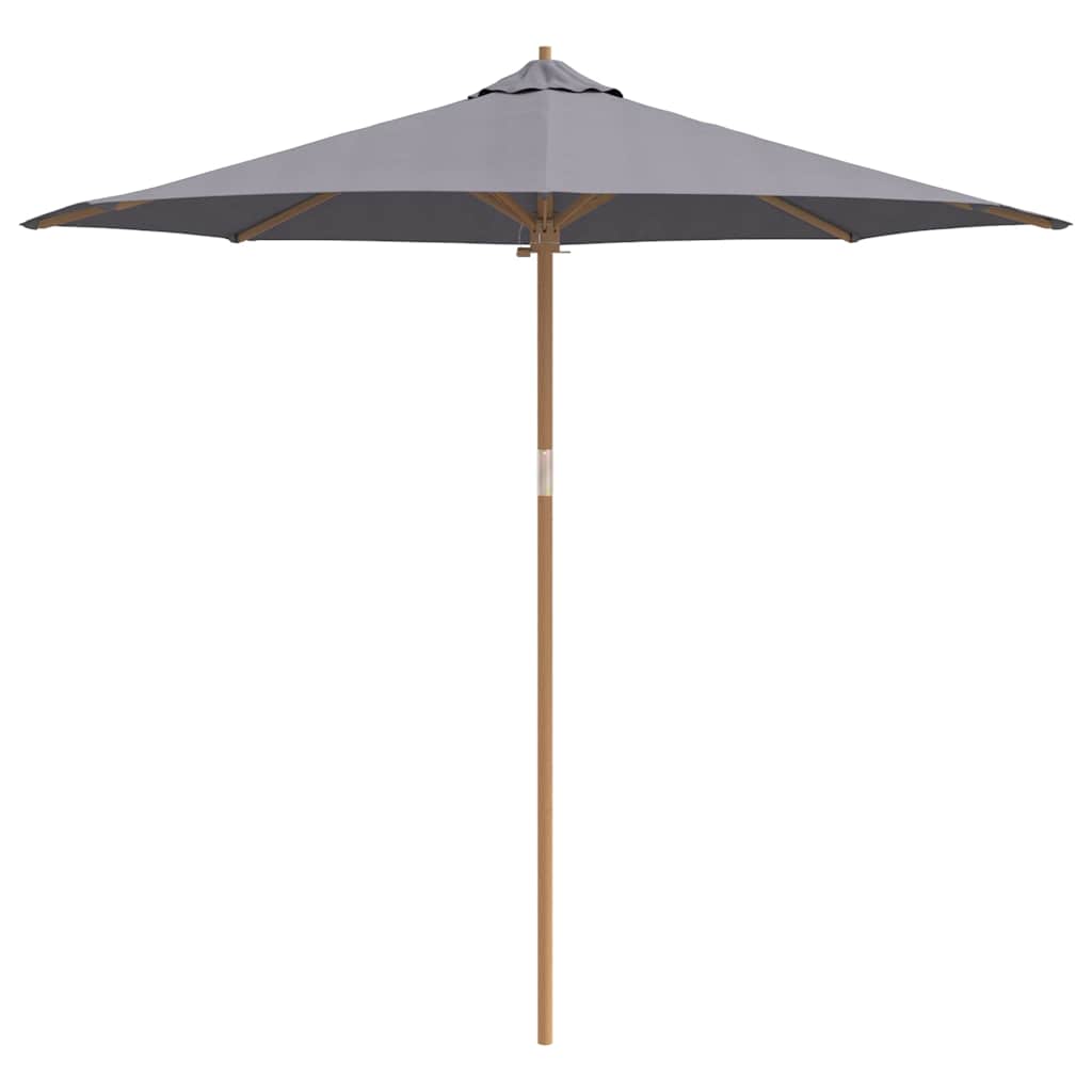 Parasol de Grădină Gri închis Ø 270 x 260 cm Bambus GartenMobel Dekor