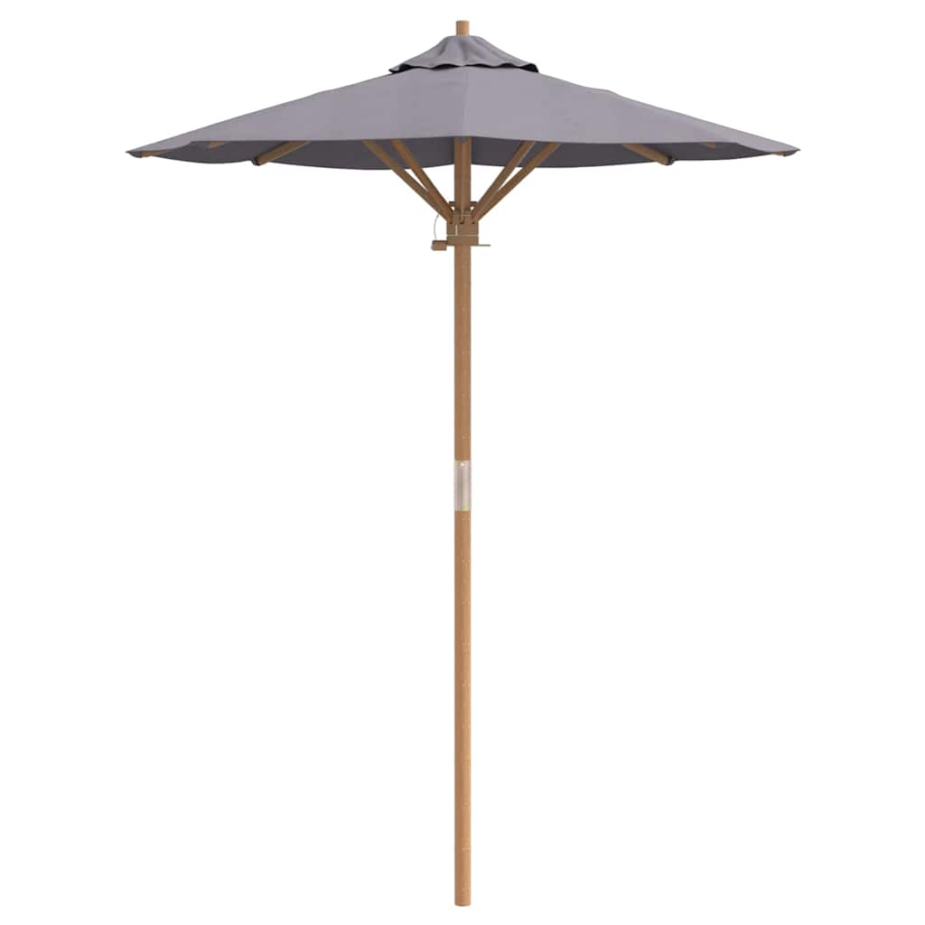 Parasol de Grădină Gri închis Ø 270 x 260 cm Bambus GartenMobel Dekor