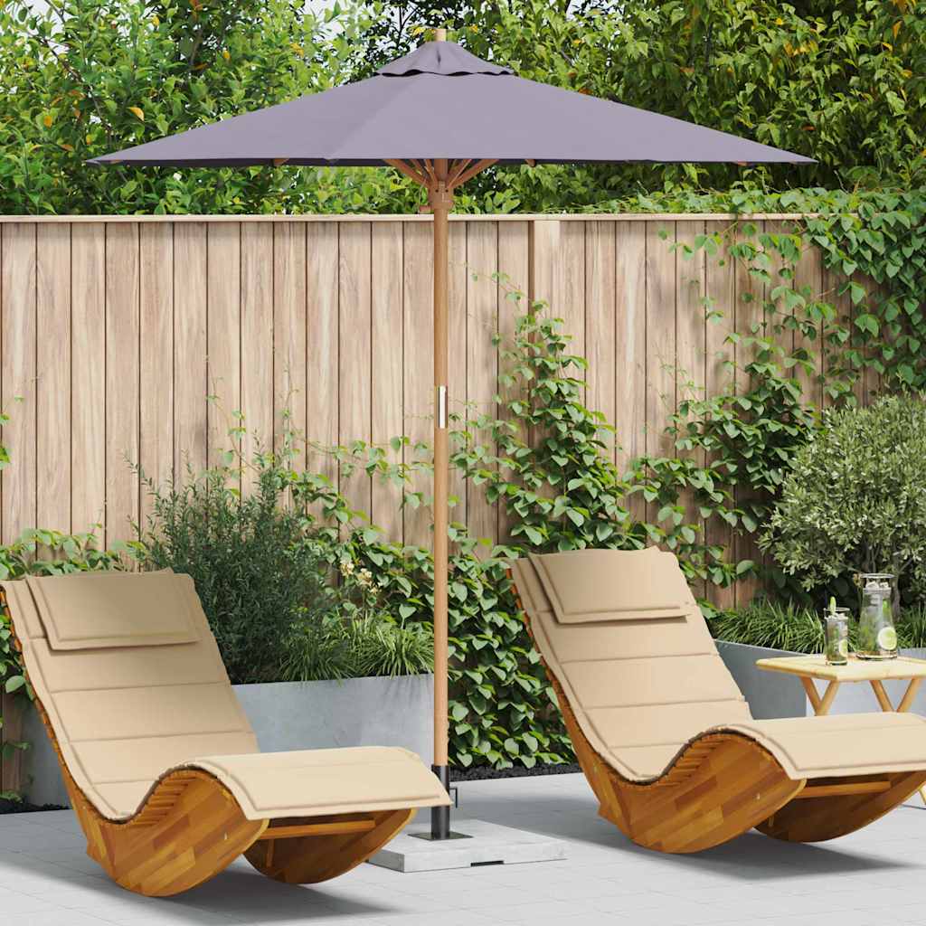 Parasol de Grădină Gri închis Ø 270 x 260 cm Bambus GartenMobel Dekor