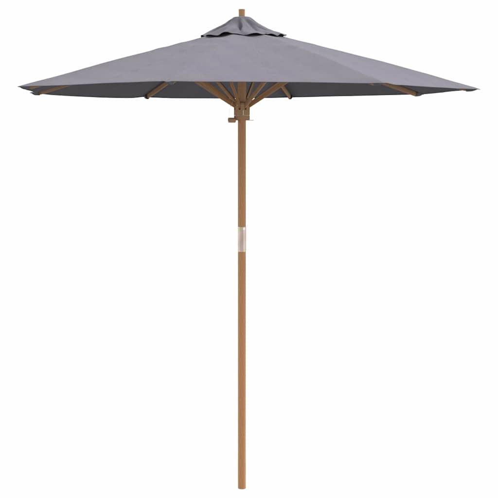 Parasol de Grădină Gri închis Ø 270 x 260 cm Bambus GartenMobel Dekor