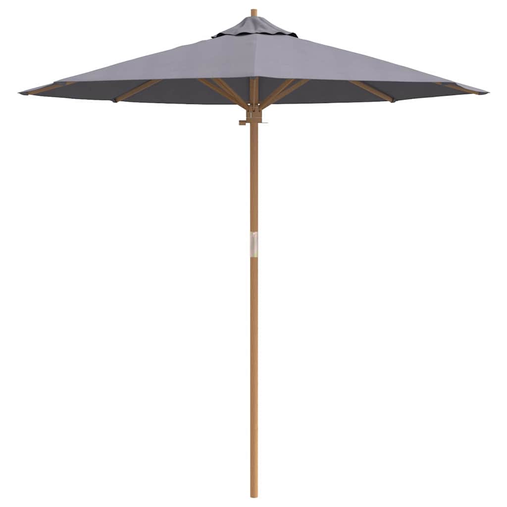 Parasol de Grădină Gri închis Ø 270 x 260 cm Bambus GartenMobel Dekor