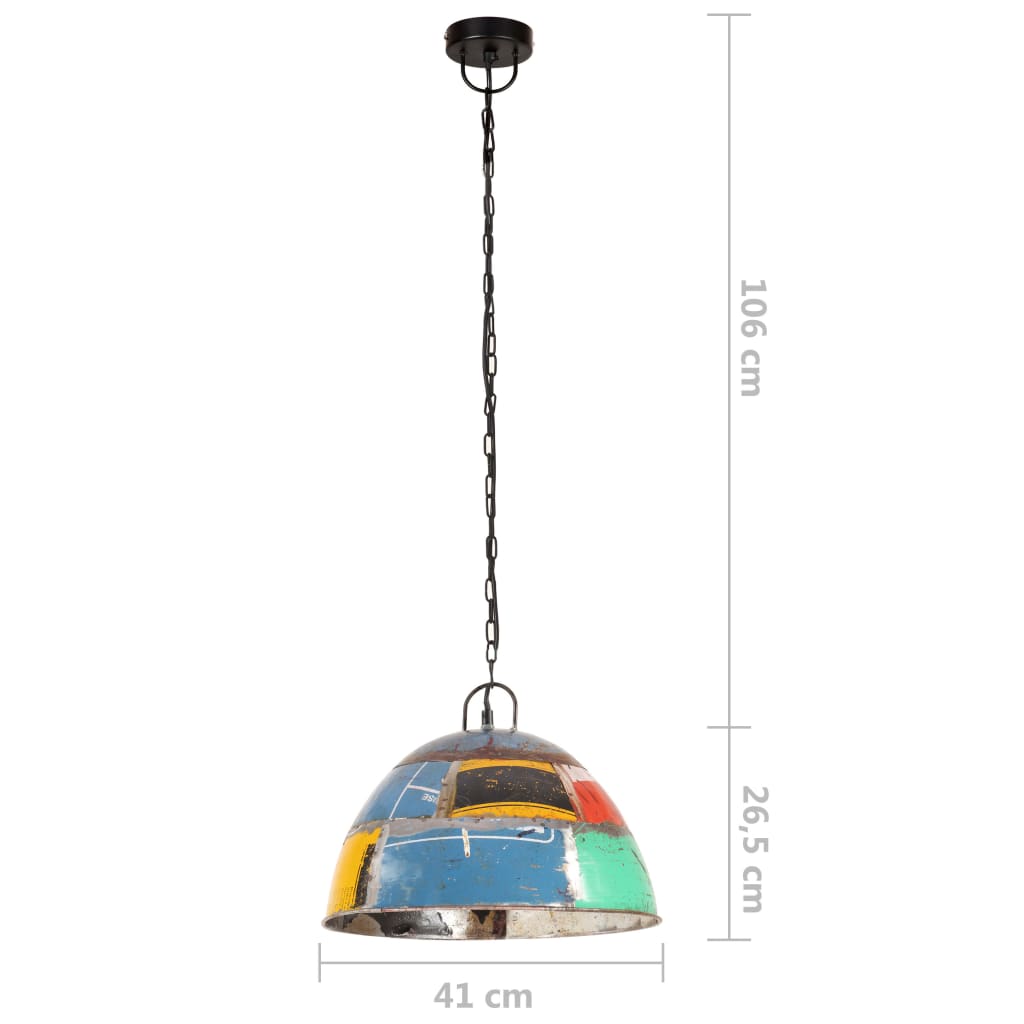 Lustră industrială vintage, 25 W, multicolor, 41cm, rotund, E27 GartenMobel Dekor