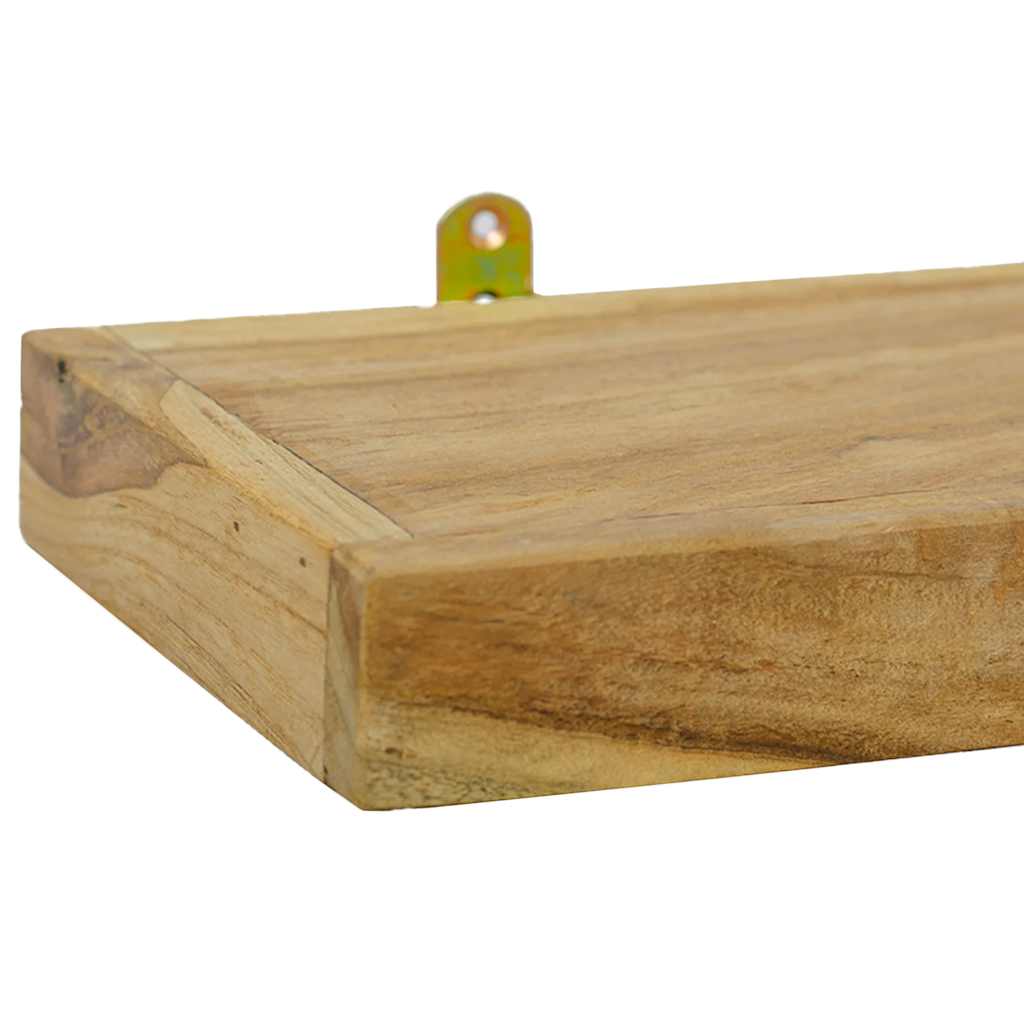 Rafturi de perete, 2 buc., 40x15x4 cm, lemn masiv de tec GartenMobel Dekor