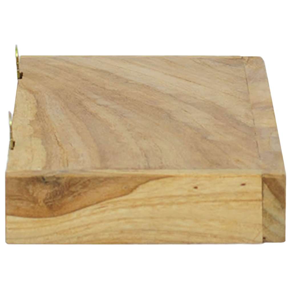 Rafturi de perete, 2 buc., 40x15x4 cm, lemn masiv de tec GartenMobel Dekor