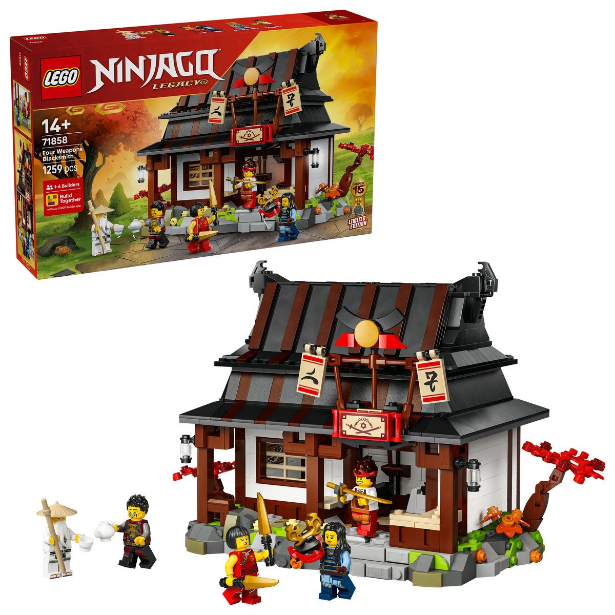 LEGI NINJAGO FIERARUL PATRU ARME LA A 15 A ANIVERSARE 71858 SuperHeroes ToysZone