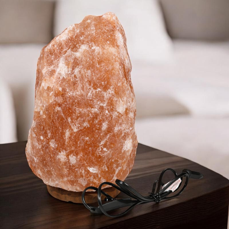 Lampa sare himalaya, suport din lemn, intrerupator, greutate 10-12 kg MultiMark GlobalProd