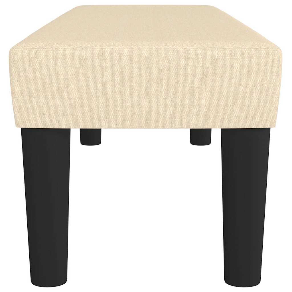 Bancă, crem, 100x30x30 cm, textil GartenMobel Dekor