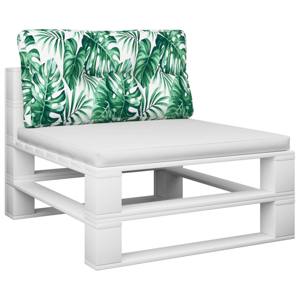 Pernă de paleți, model frunze, 80x40x12 cm, textil GartenMobel Dekor