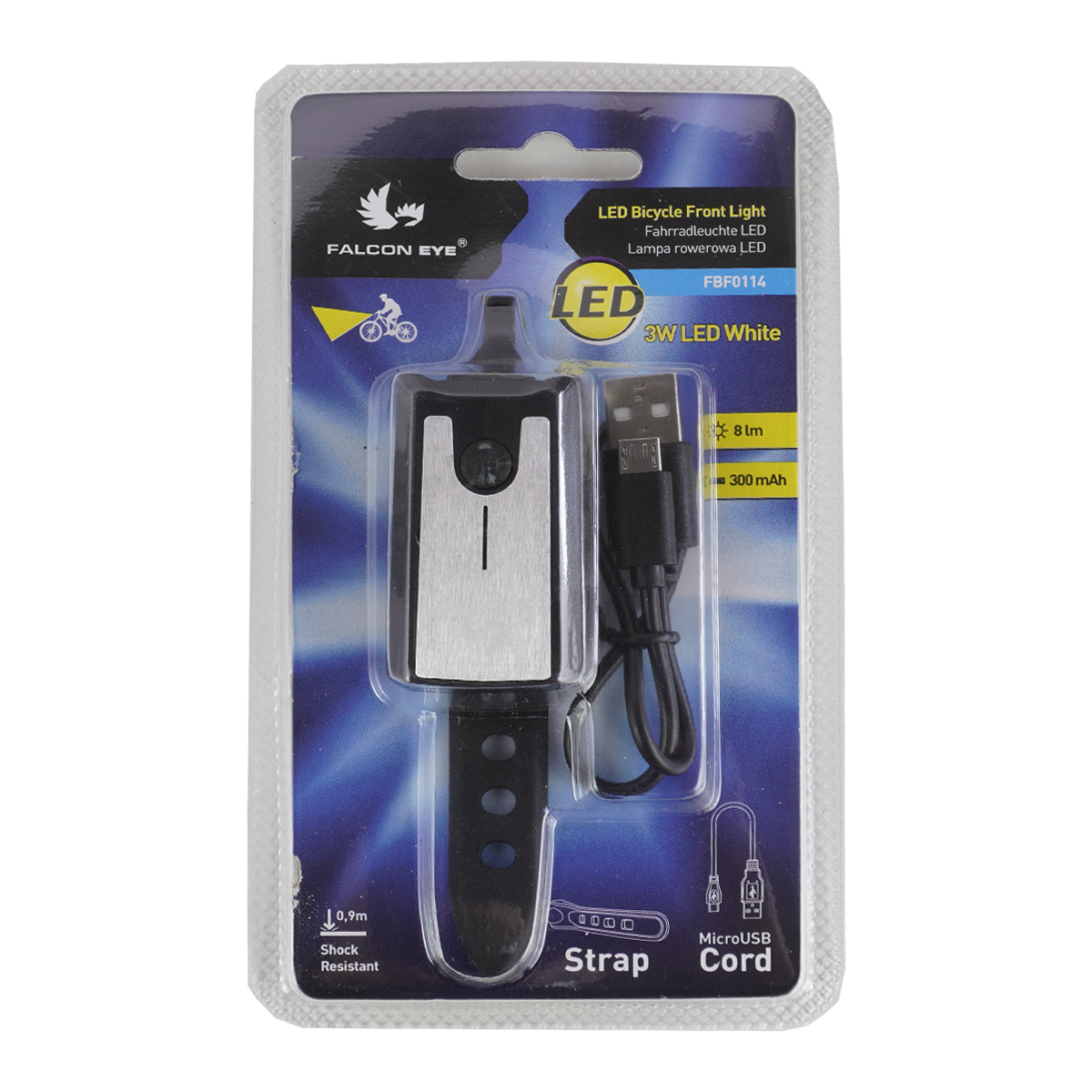 Far Fata Bicicleta FalconEye 3W - Negru Ultimate FactoryBikes