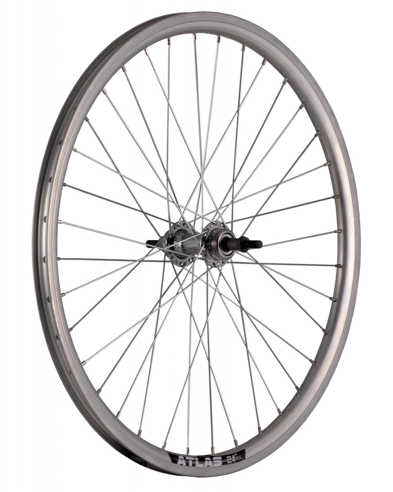 Roata Spate Bicicleta Cerurim - 24 Inch, 36H, 507 x 18, Argintiu Ultimate FactoryBikes