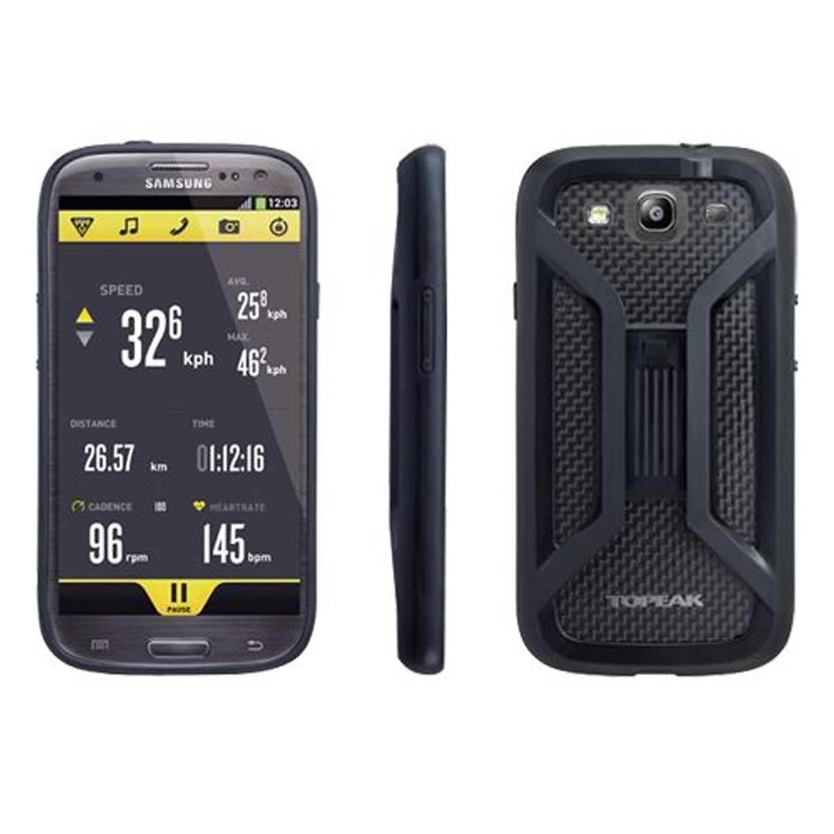 Husa Smartphone Bicicleta Topeak Ridecase Samsung Galaxy S3, Negru Ultimate FactoryBikes