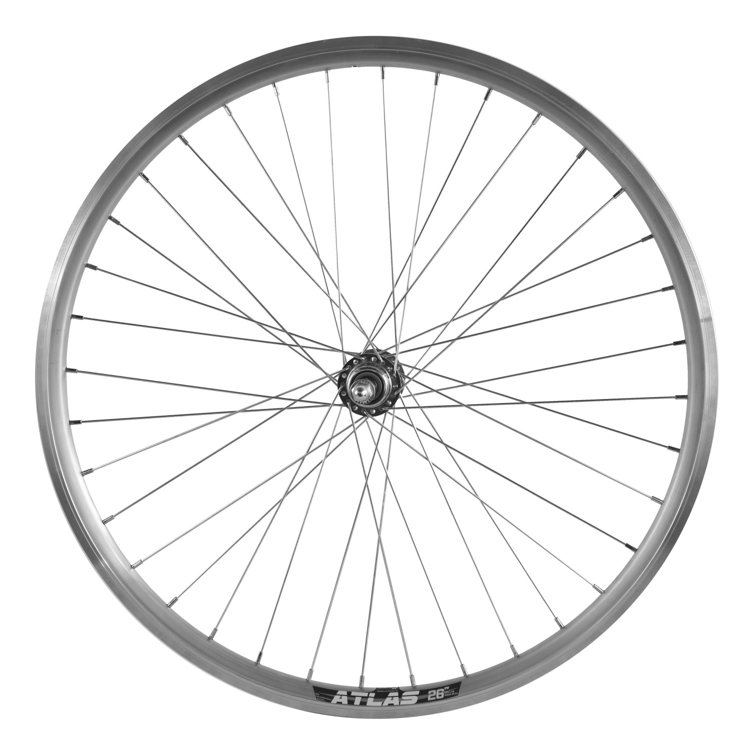 Roata Spate Bicicleta Cerurim - 26 Inch, 36H, 559 x 18, Argintiu Ultimate FactoryBikes