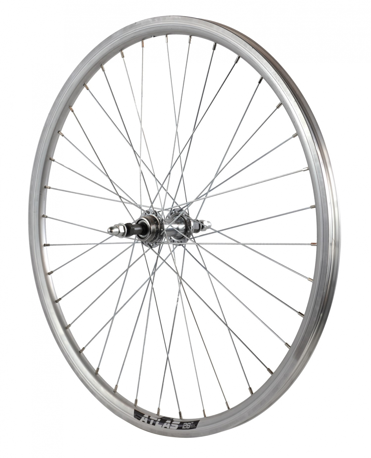 Roata Spate Bicicleta Cerurim - 26 Inch, 36H, 559 x 18, Argintiu Ultimate FactoryBikes