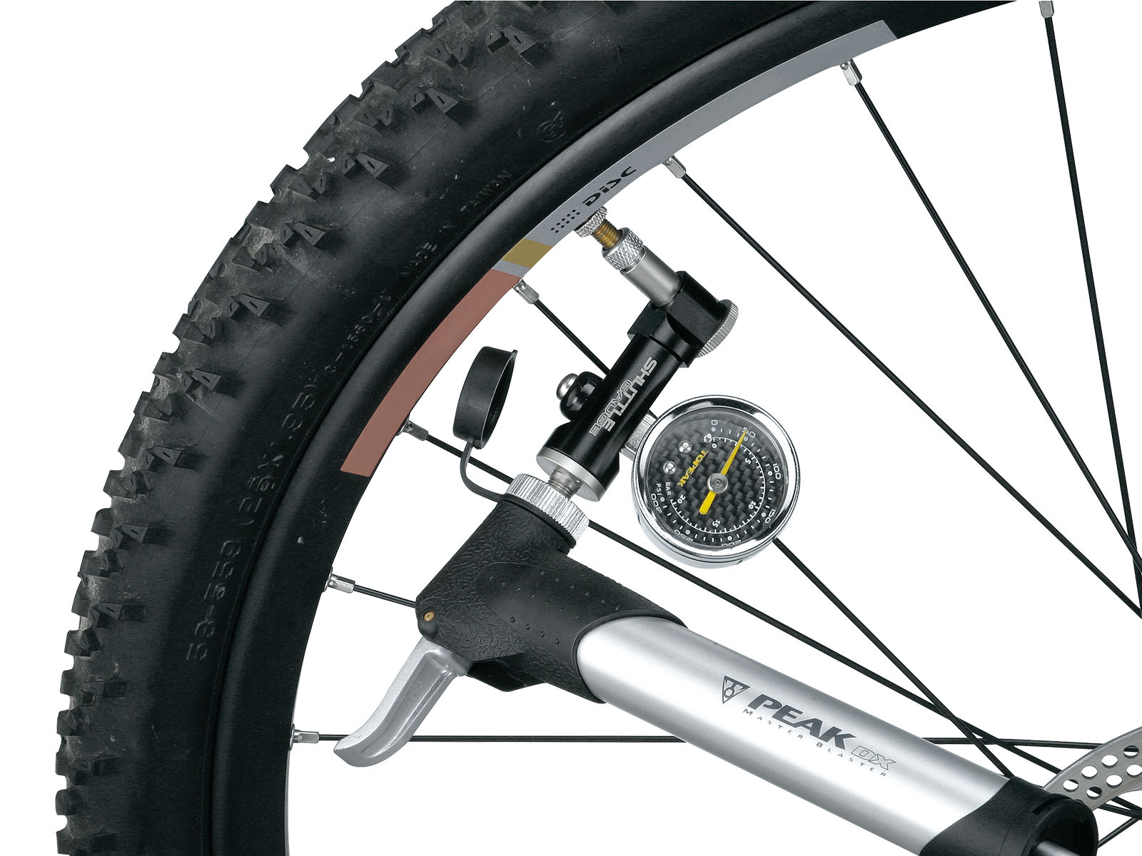 Manometru Analogic Bicicleta Topeak Shuttle TSUTG-02, Negru Ultimate FactoryBikes