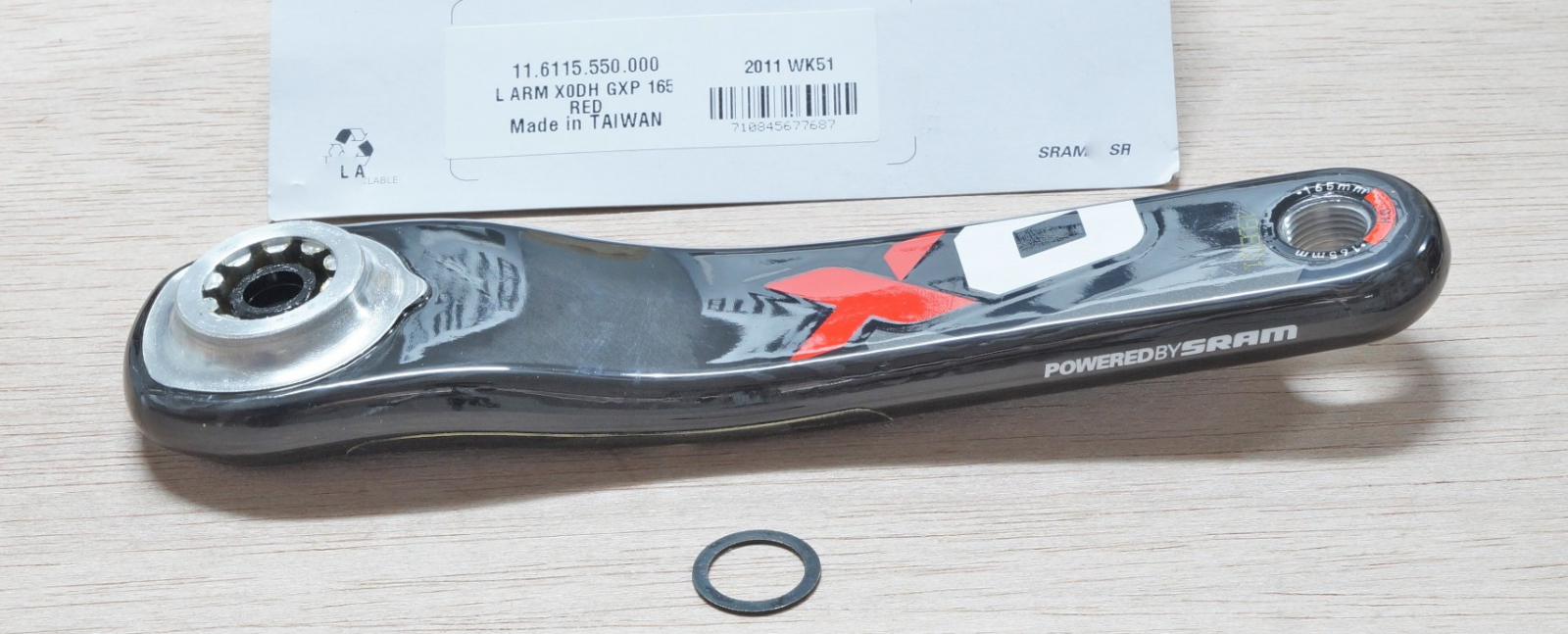 Left Arm X0DH Gxp 165 - Red Ultimate FactoryBikes