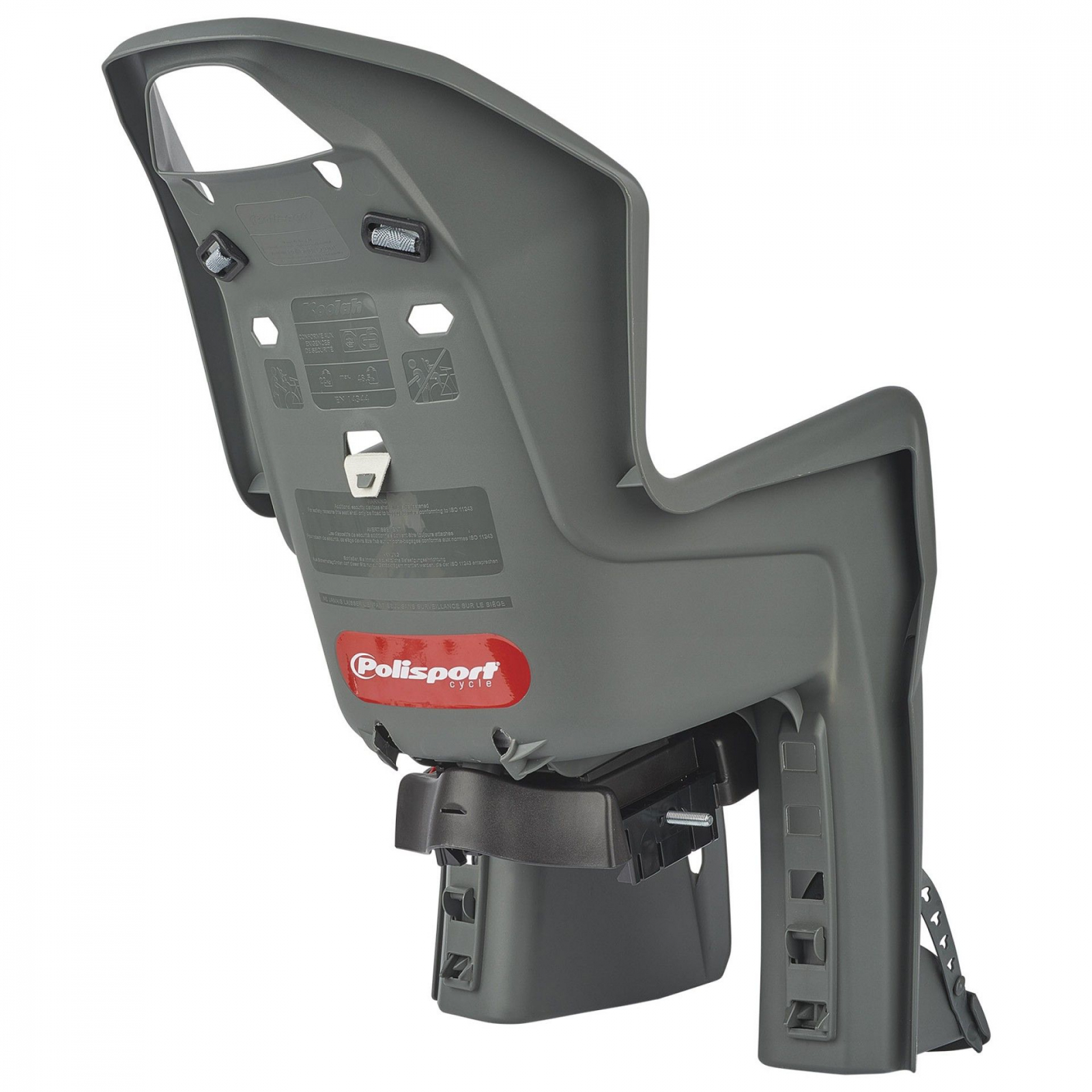 Scaun Bicicleta Copii Polisport Koolah CFS - Gri Ultimate FactoryBikes
