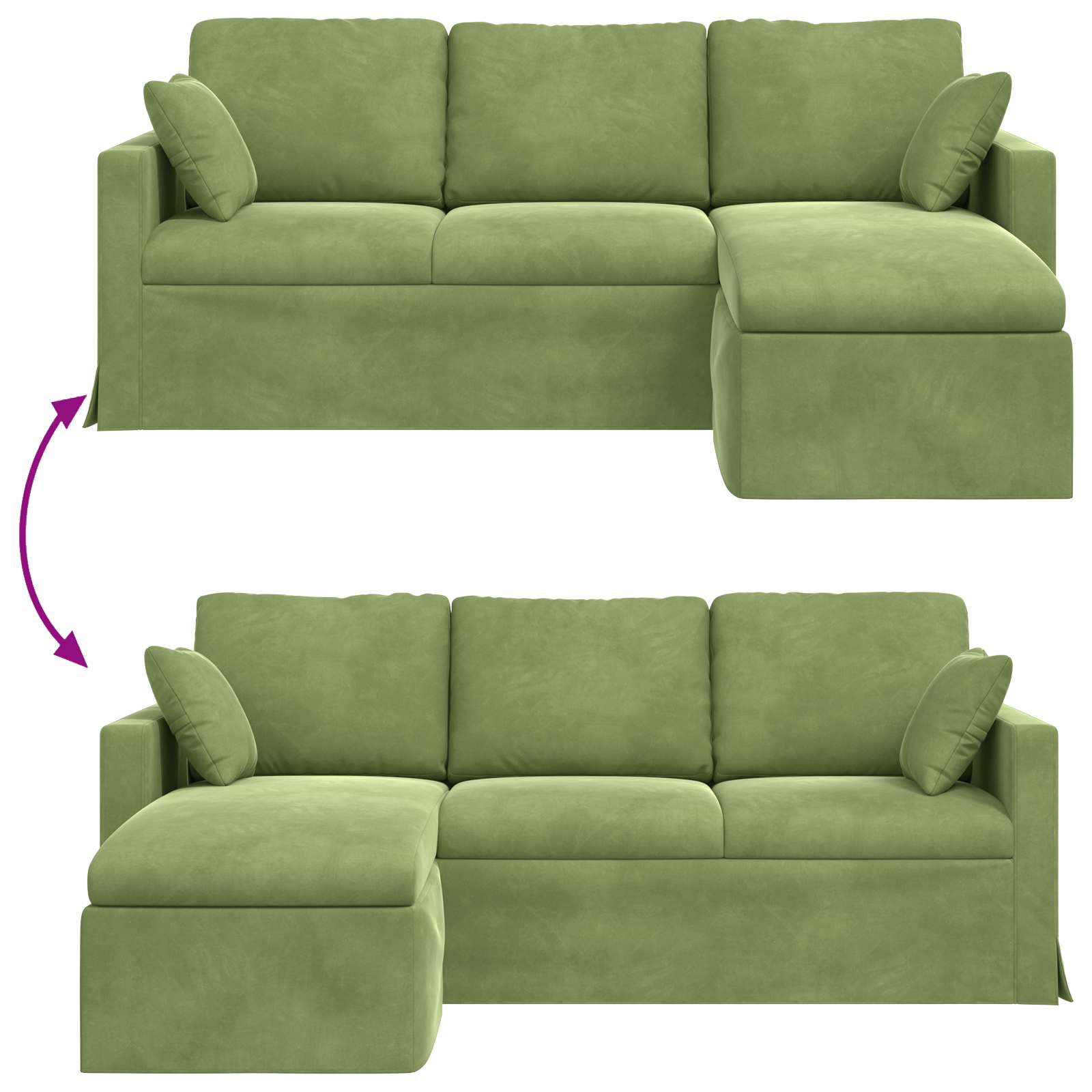 Canapea Verde deschis GartenMobel Dekor