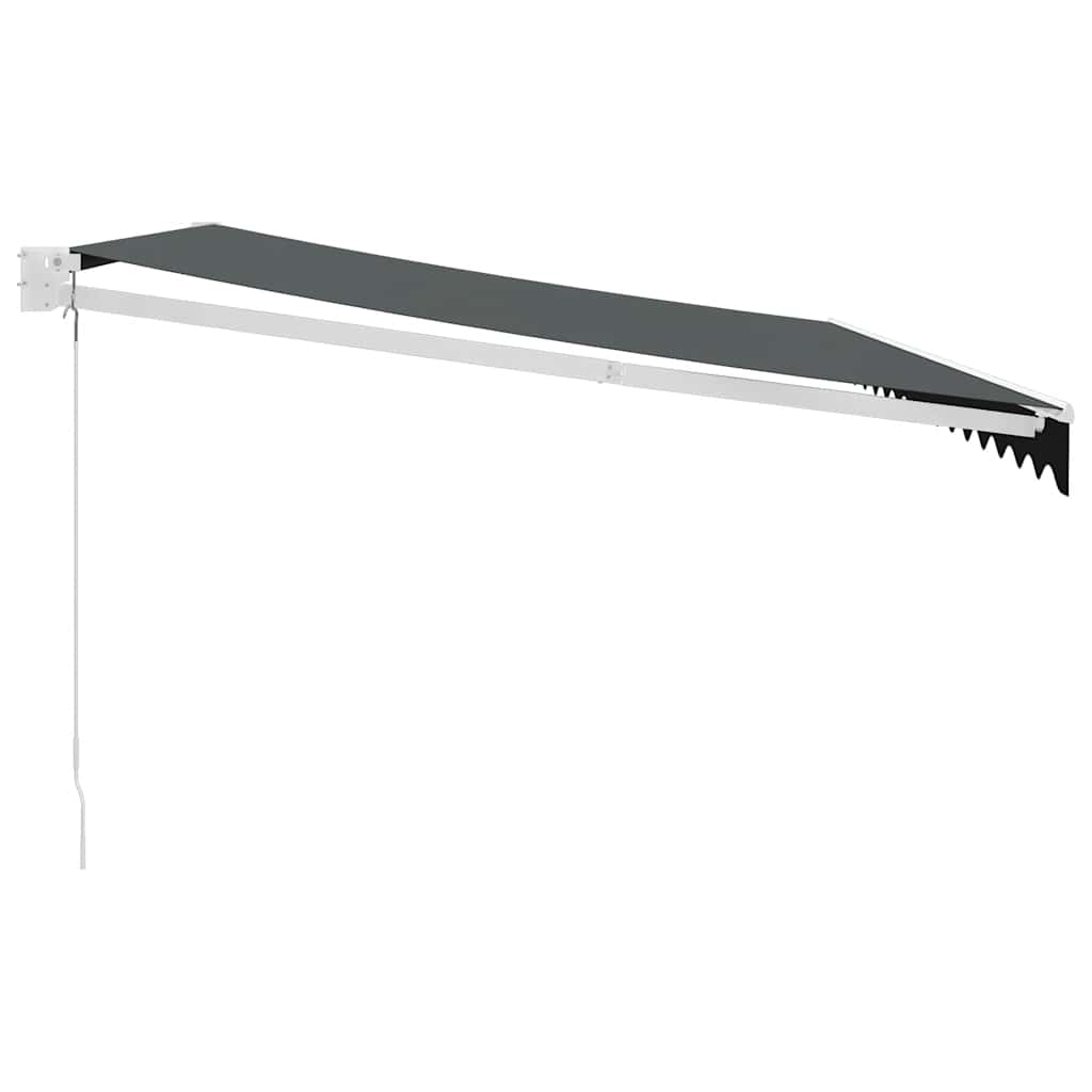 Copertină retractabilă, antracit, 4,5x3 m, textil și aluminiu GartenMobel Dekor