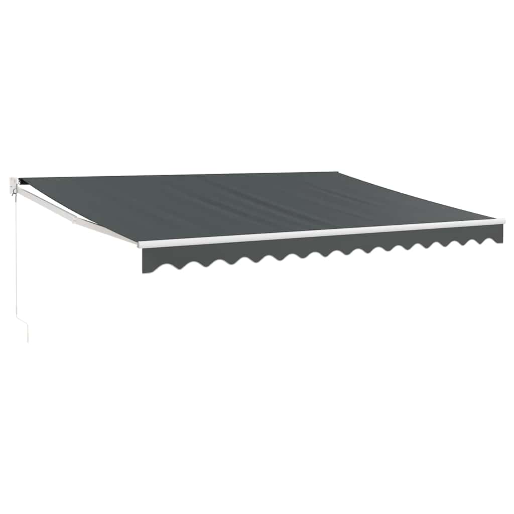 Copertină retractabilă, antracit, 4,5x3 m, textil și aluminiu GartenMobel Dekor