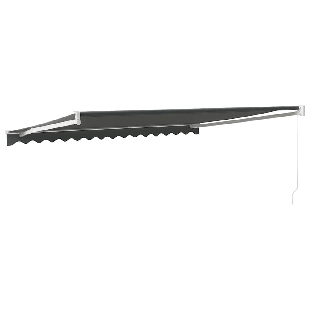 Copertină retractabilă, antracit, 4,5x3 m, textil și aluminiu GartenMobel Dekor