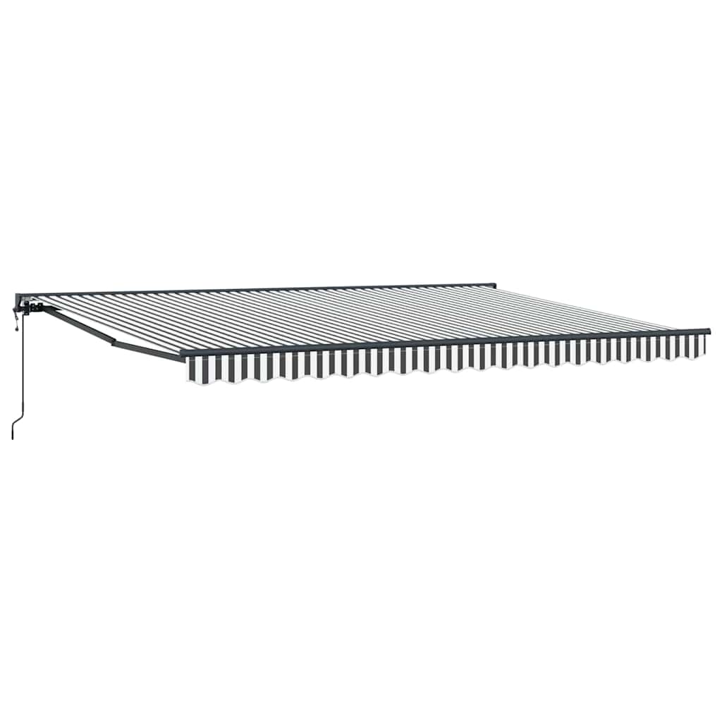 Cortina Retractabilă Antracit și Alb 450 × 300 cm GartenMobel Dekor